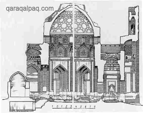 Cross-section of mausoleum