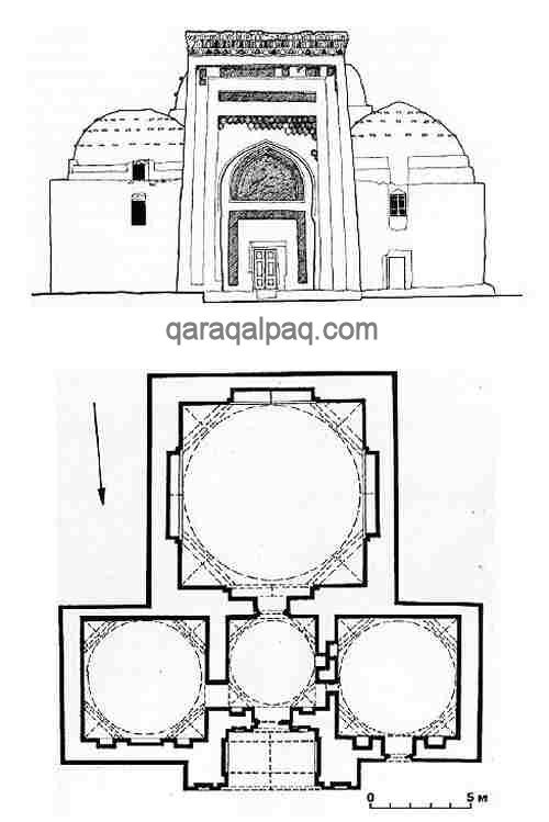 Drawing of the Najm al-Din Mausoleum