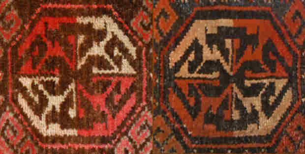 Two alternate tay tuyaq motifs