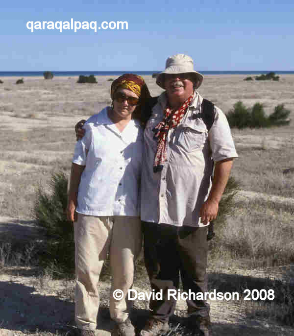 David and Sue at the Aral Sea