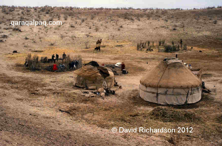 Qazaq shepherds in the Qizil Qum