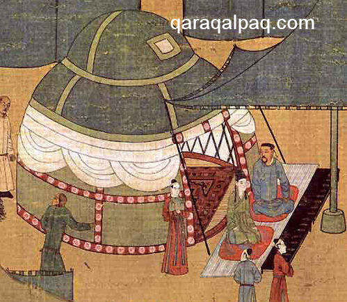 An aristocratic Khitan trellis-walled yurt