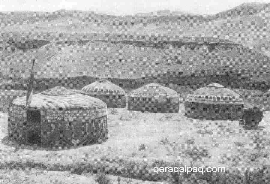 Uzbek yurts in Surkhandarya Province, mid-20th century