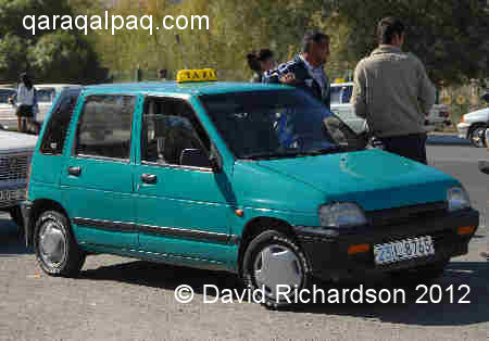 A Daewoo Tico taxi in No'kis