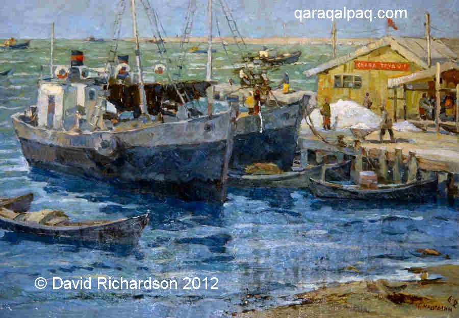 Painting of the old fishing port