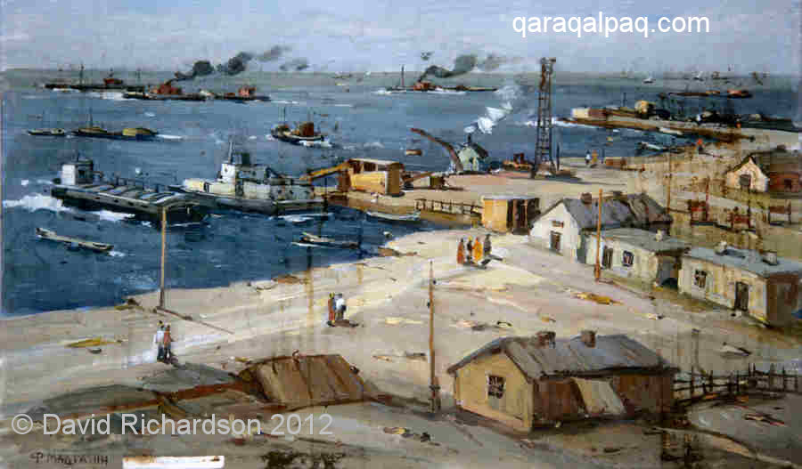 Painting of the port of U'shsay